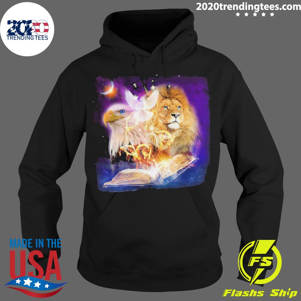 Official lion Eagle Peace Bird Christian - Adult & Kids T-Shirts, Sweatshirts & Hoodies apparel design preview 2