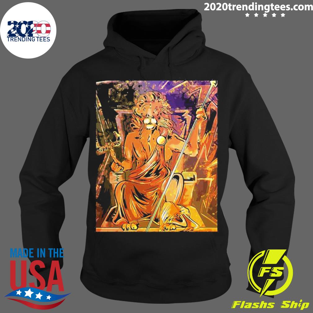 Official lion Zeus Trending - Adult & Kids T-Shirts, Sweatshirts & Hoodies apparel design preview 2