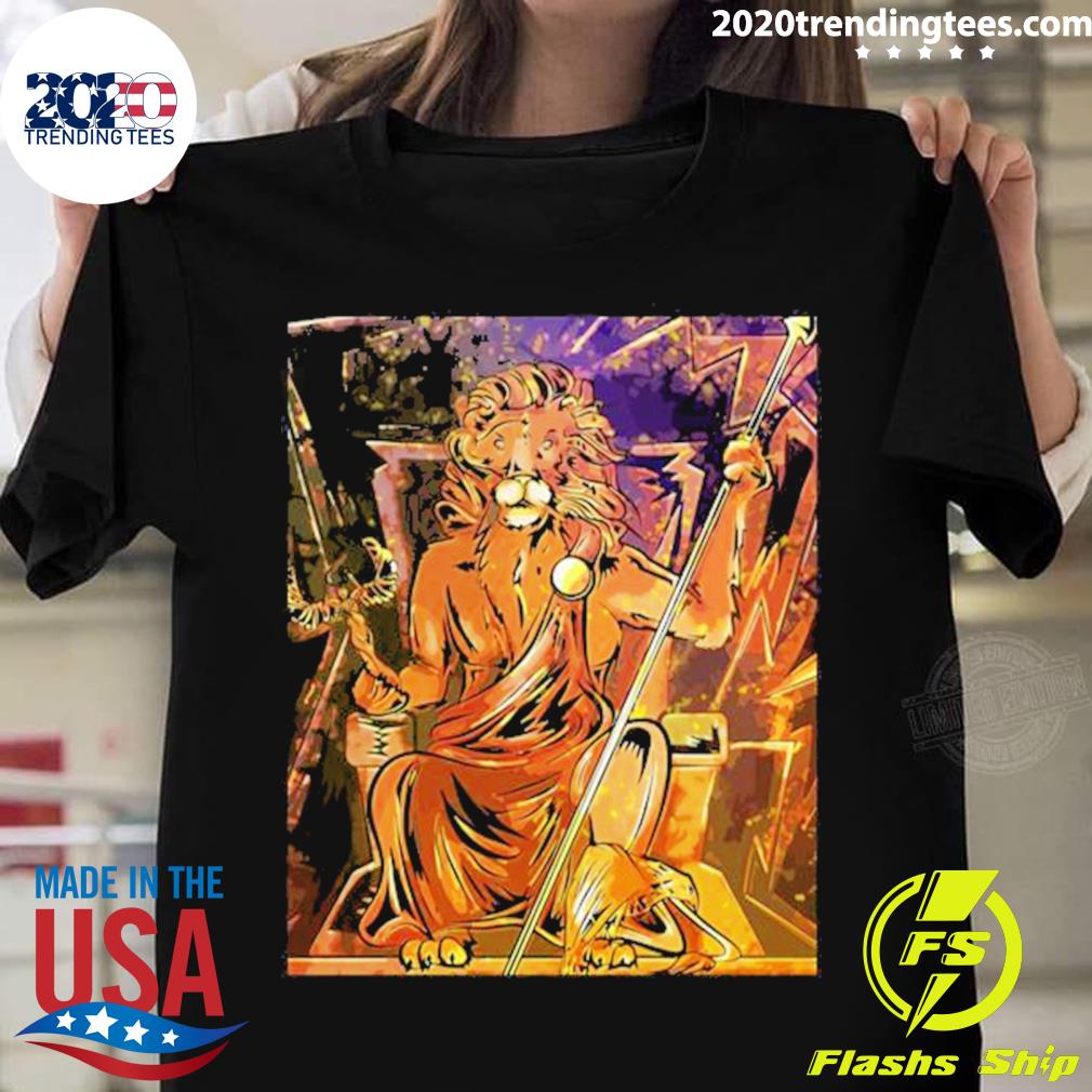 Official lion Zeus Trending - Adult & Kids T-Shirts, Sweatshirts & Hoodies apparel design preview 1