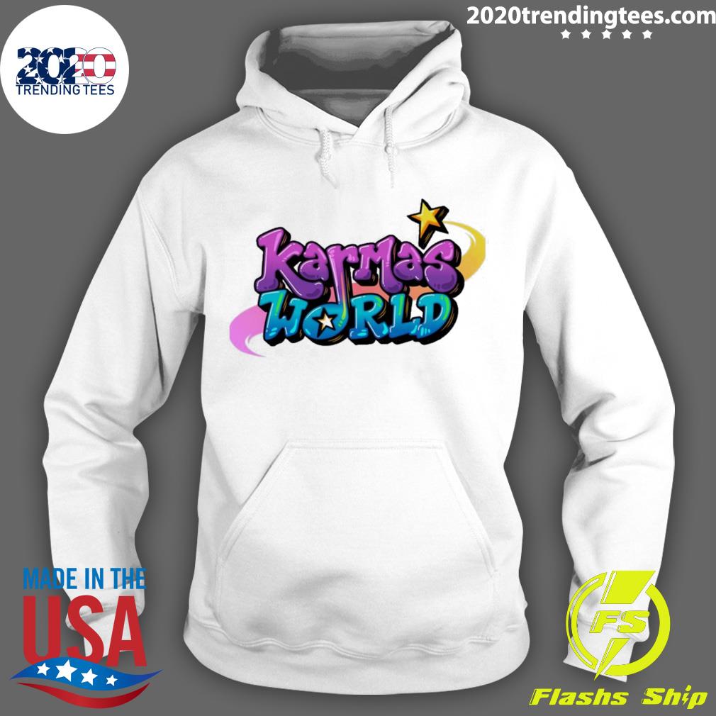 Official logo Design Karma's World - Adult & Kids T-Shirts, Sweatshirts & Hoodies apparel design preview 2