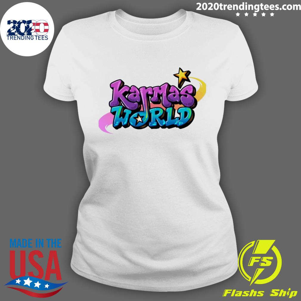 Official logo Design Karma's World - Adult & Kids T-Shirts, Sweatshirts & Hoodies apparel design preview 3