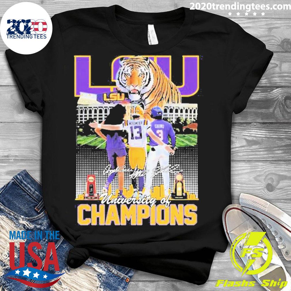 Official louisiana University Of Champions Garrett - Adult & Kids T-Shirts, Sweatshirts & Hoodies apparel design preview 3