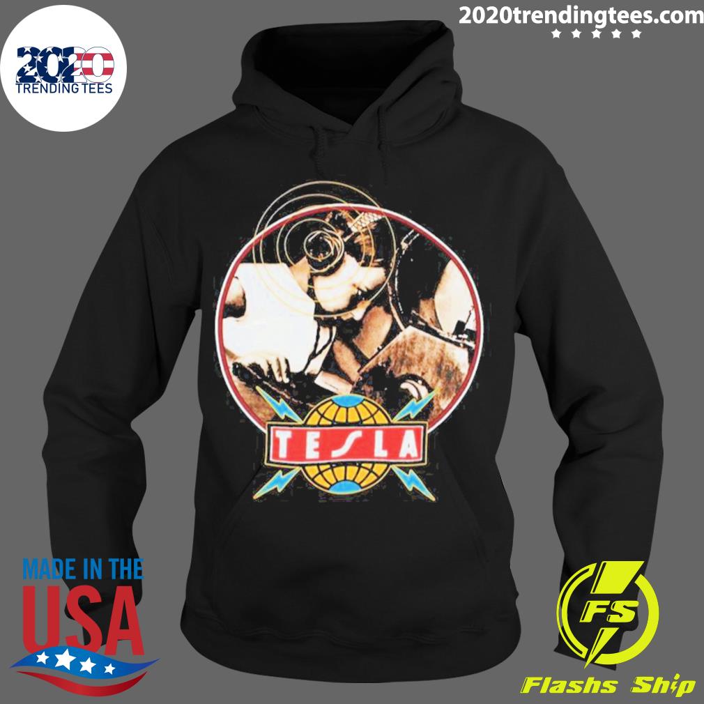Official love Song Tesla Band - Adult & Kids T-Shirts, Sweatshirts & Hoodies apparel design preview 2
