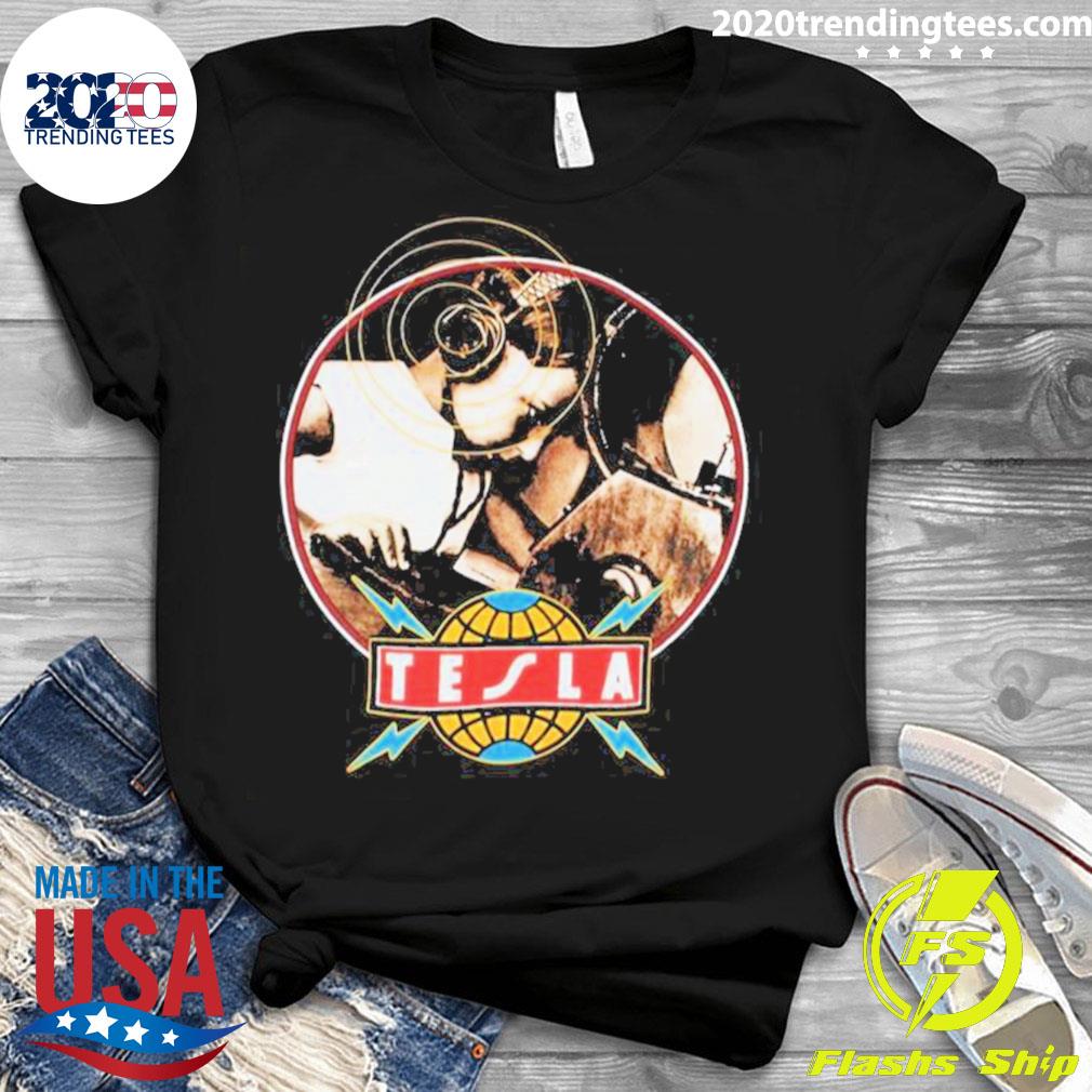 Official love Song Tesla Band - Adult & Kids T-Shirts, Sweatshirts & Hoodies apparel design preview 3