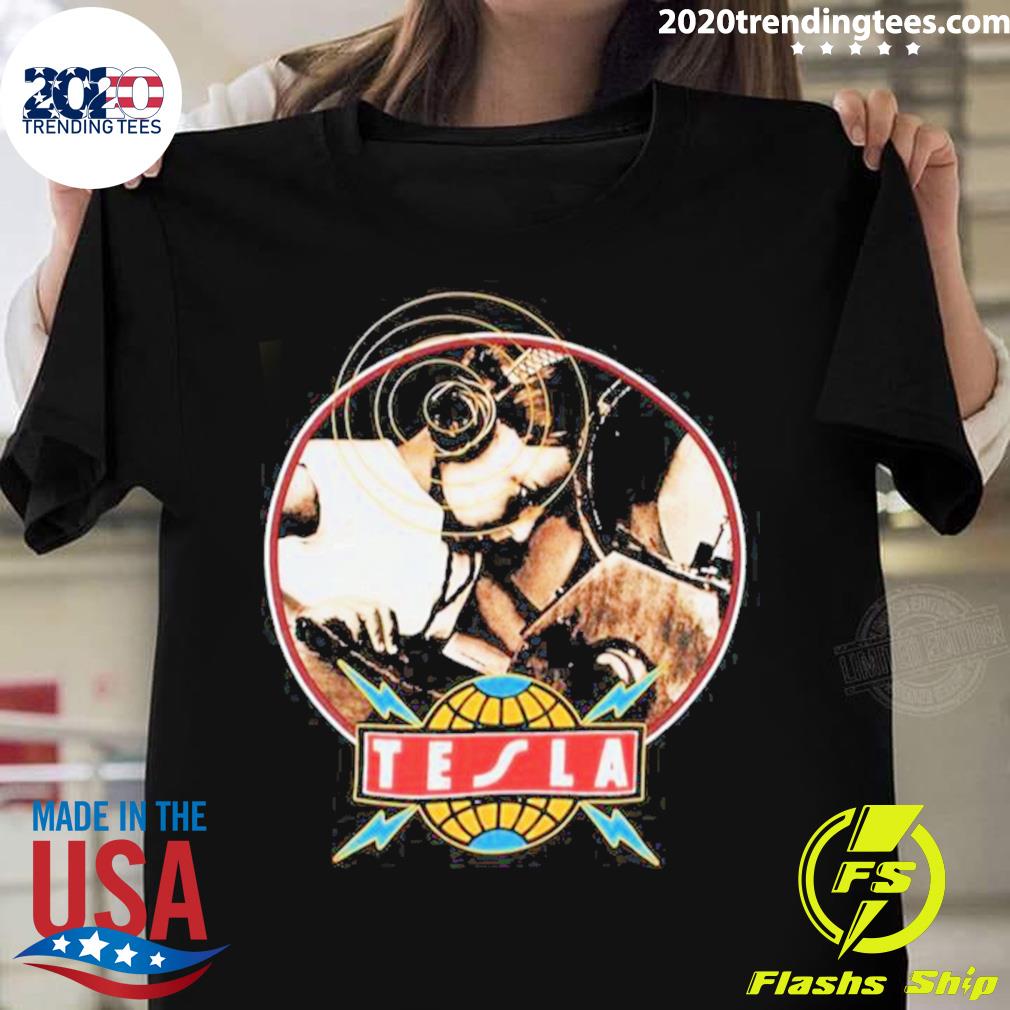 Official love Song Tesla Band - Adult & Kids T-Shirts, Sweatshirts & Hoodies apparel design preview 1