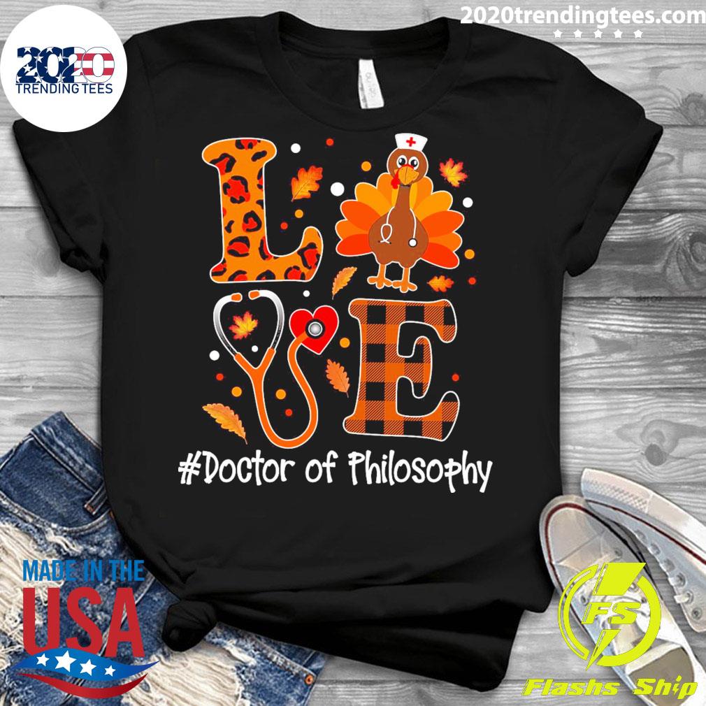 Official love Turkey Thanksgiving Doctor Of - Adult & Kids T-Shirts, Sweatshirts & Hoodies apparel design preview 3