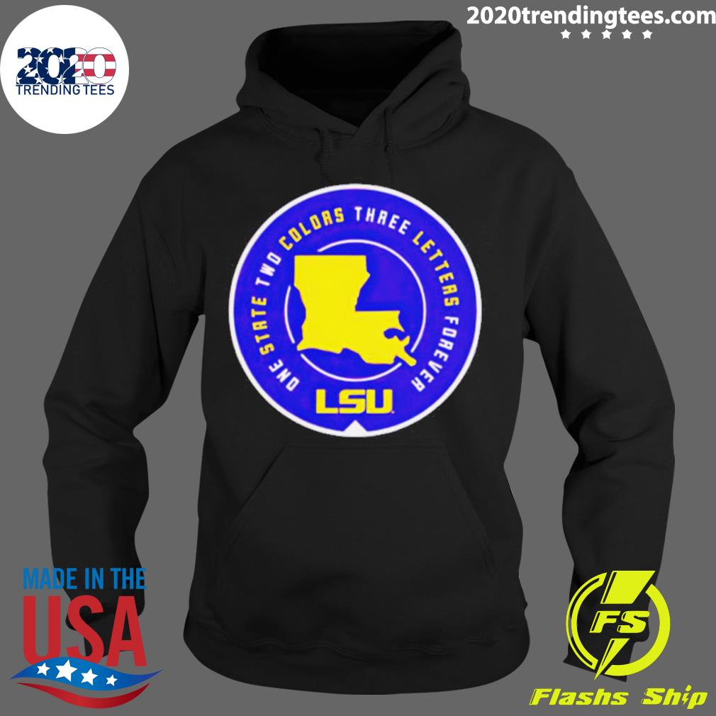 Official lsu One State Two Colors Three Letters - Adult & Kids T-Shirts, Sweatshirts & Hoodies apparel design preview 2