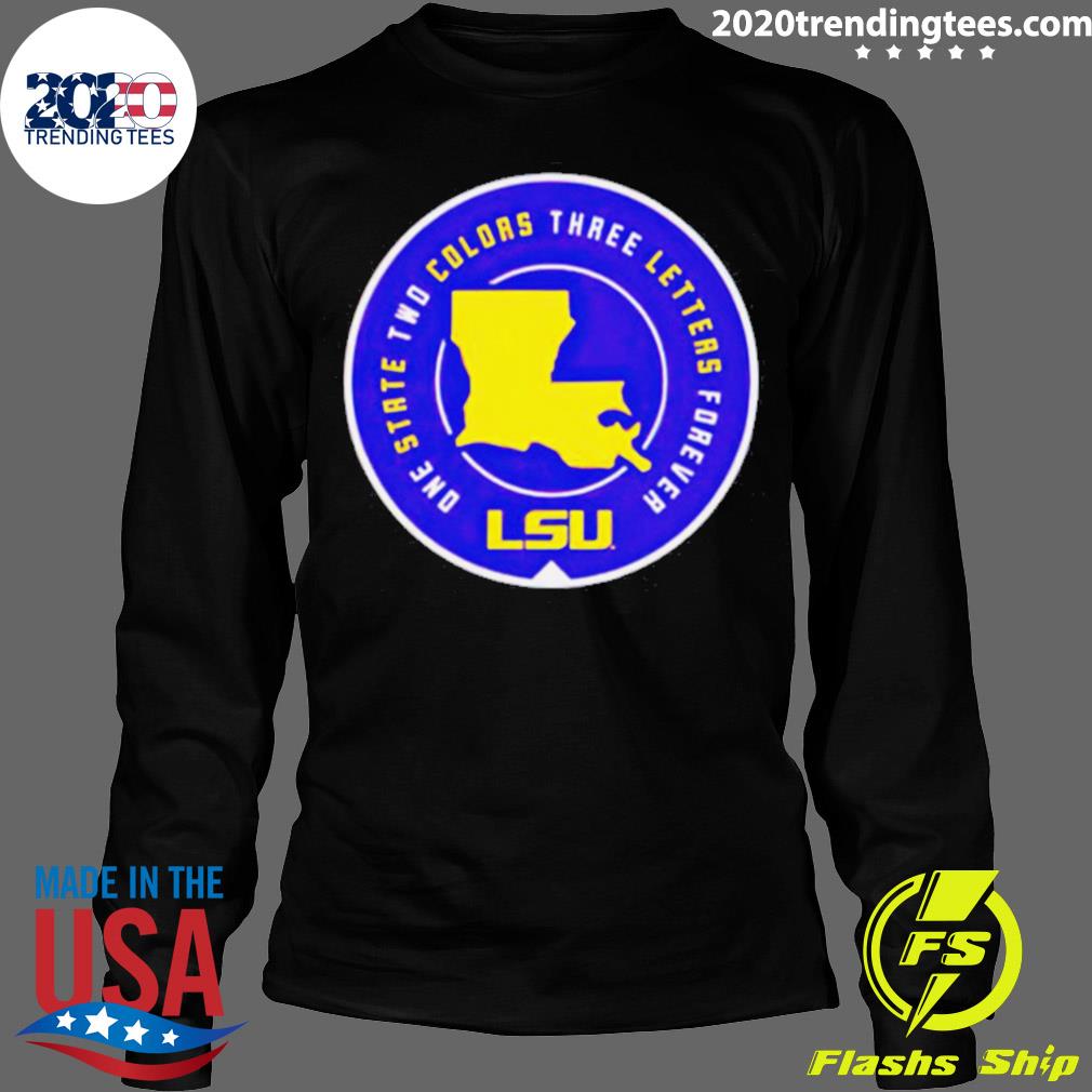 Official lsu One State Two Colors Three Letters - Adult & Kids T-Shirts, Sweatshirts & Hoodies apparel design preview 4
