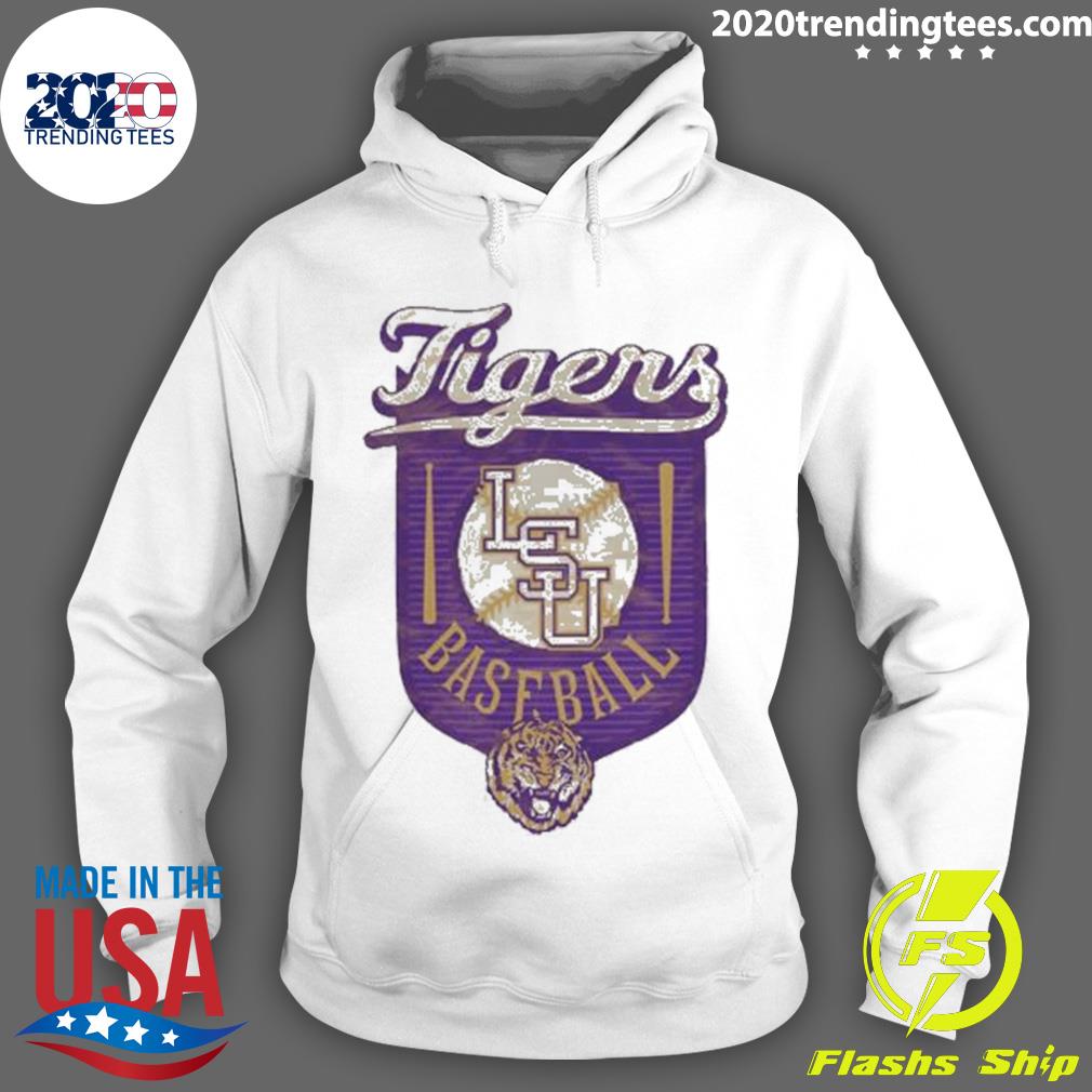 Official lsu Tigers Baseball Shield 2023 - Adult & Kids T-Shirts, Sweatshirts & Hoodies apparel design preview 2