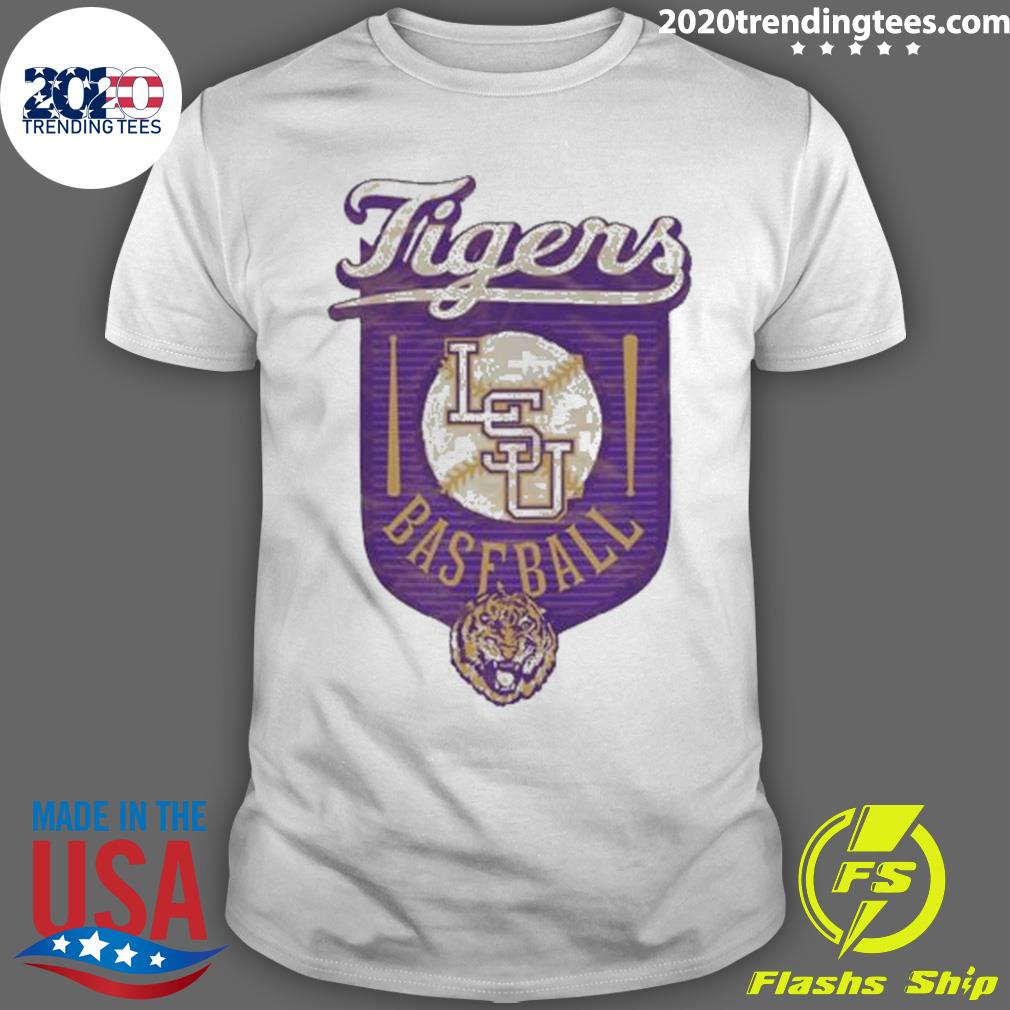 Official lsu Tigers Baseball Shield 2023 - Adult & Kids T-Shirts, Sweatshirts & Hoodies apparel design preview 1