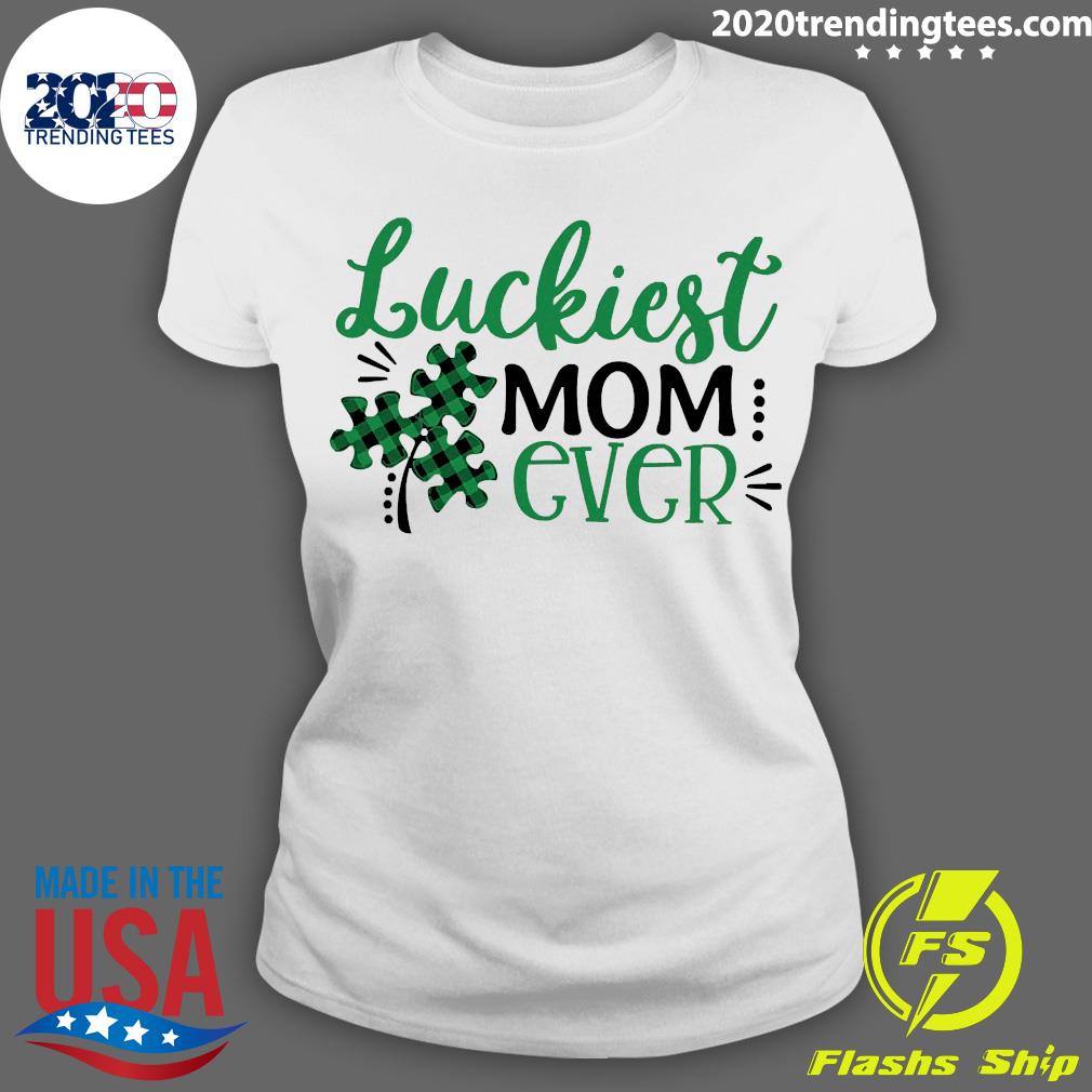 Official Luckiest Mom Ever - Adult & Kids T-Shirts, Sweatshirts & Hoodies apparel design preview 3