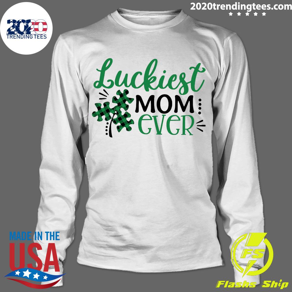 Official Luckiest Mom Ever - Adult & Kids T-Shirts, Sweatshirts & Hoodies apparel design preview 4