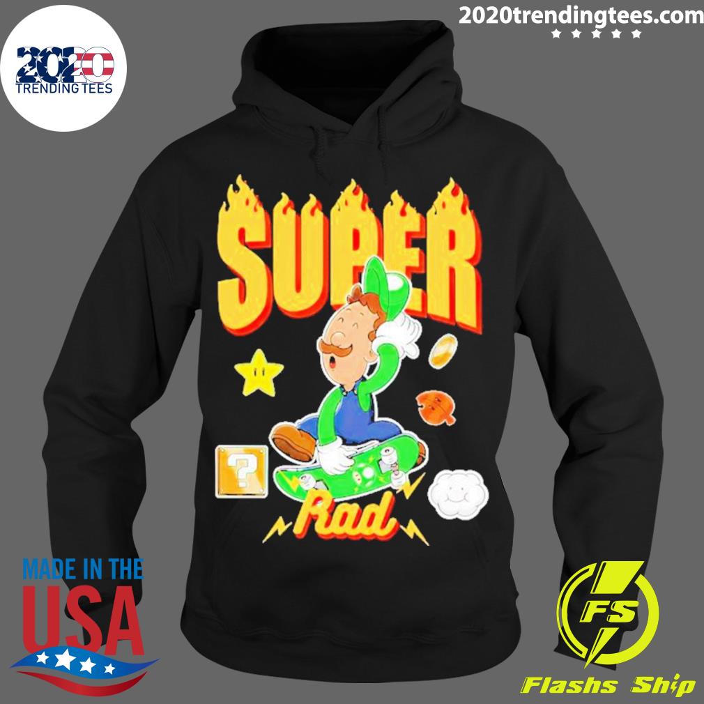 Official luigi Super Mario Rad - Adult & Kids T-Shirts, Sweatshirts & Hoodies apparel design preview 2