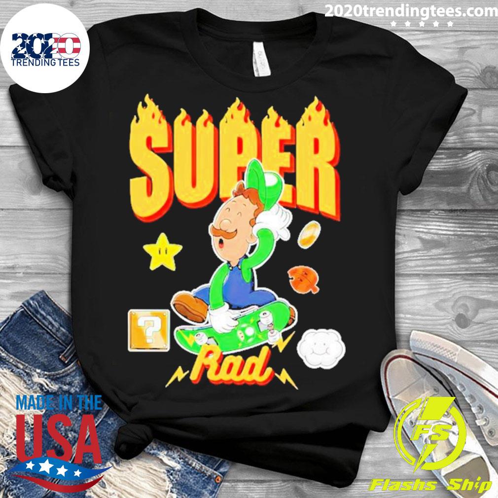 Official luigi Super Mario Rad - Adult & Kids T-Shirts, Sweatshirts & Hoodies apparel design preview 3