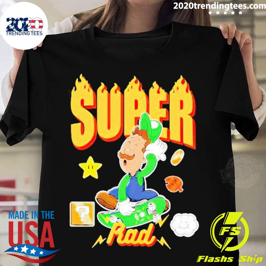 Official luigi Super Mario Rad - Adult & Kids T-Shirts, Sweatshirts & Hoodies apparel design preview 1