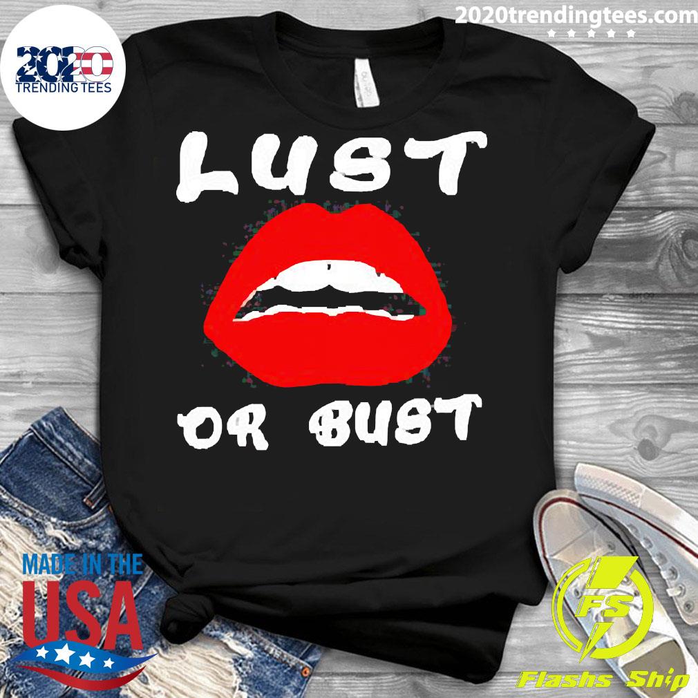 Official lust Or Bust Lips - Adult & Kids T-Shirts, Sweatshirts & Hoodies apparel design preview 3