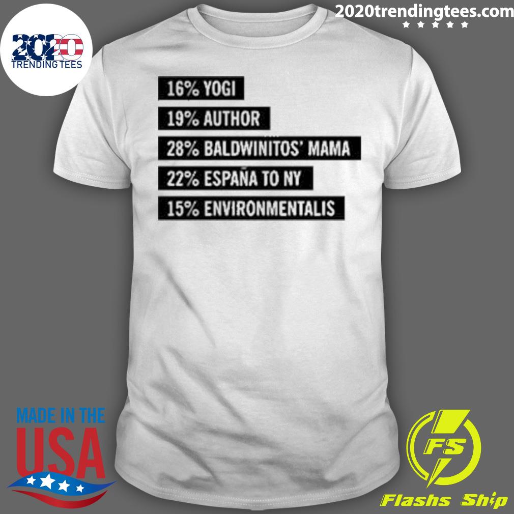 Official lynn Hilary 16% Yogi 19% Author 28% - Adult & Kids T-Shirts, Sweatshirts & Hoodies apparel design preview 1