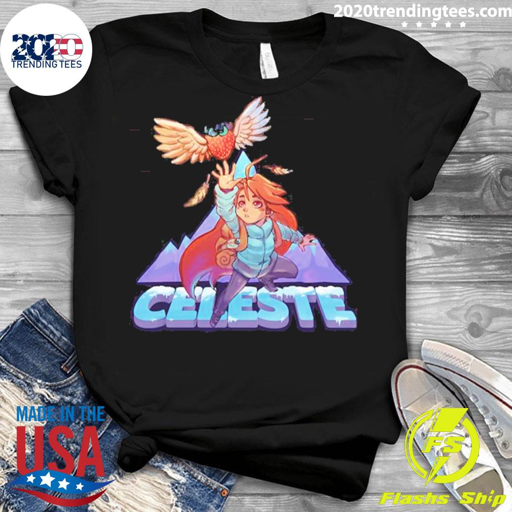 Official madeline Fly Logo Celeste - Adult & Kids T-Shirts, Sweatshirts & Hoodies apparel design preview 3