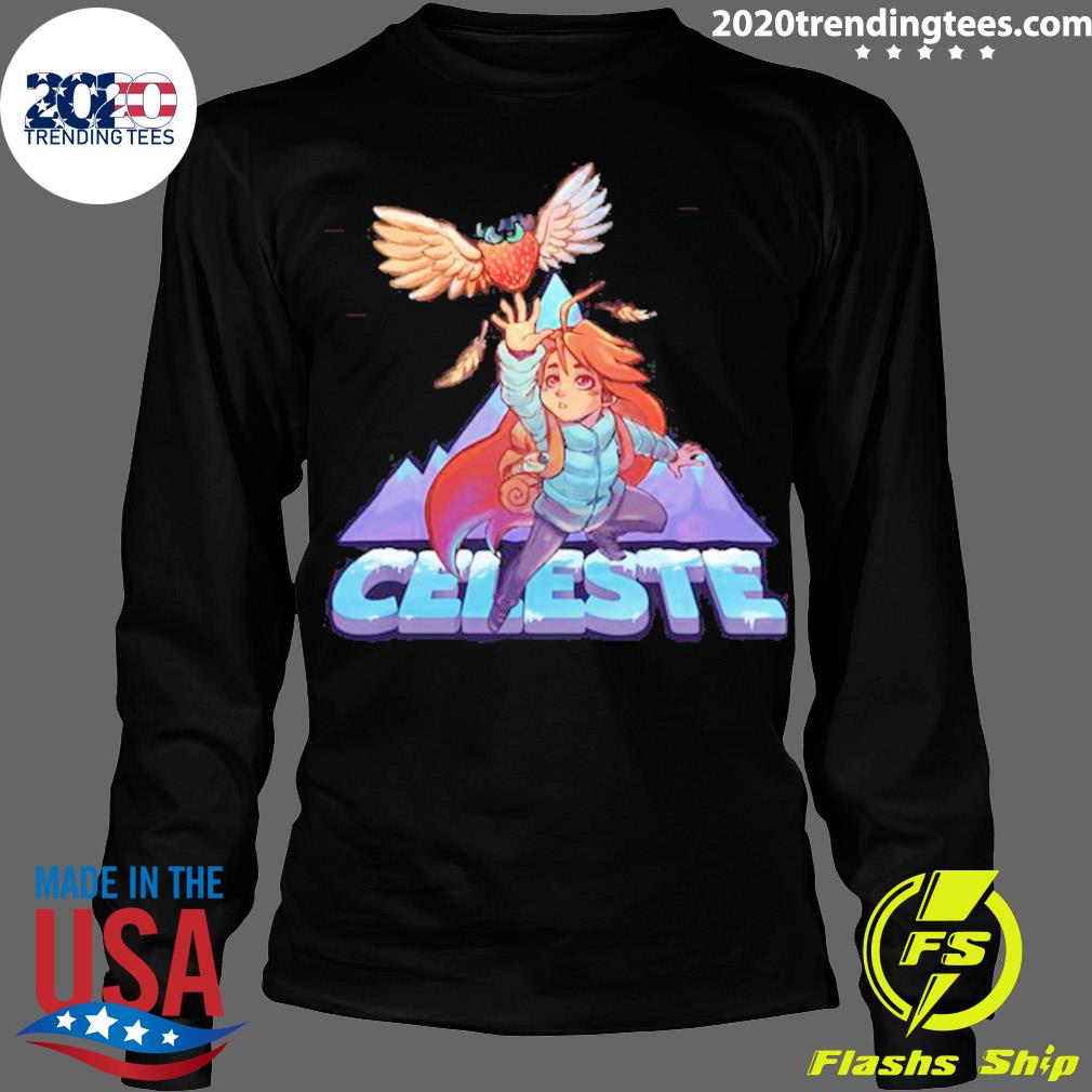 Official madeline Fly Logo Celeste - Adult & Kids T-Shirts, Sweatshirts & Hoodies apparel design preview 4