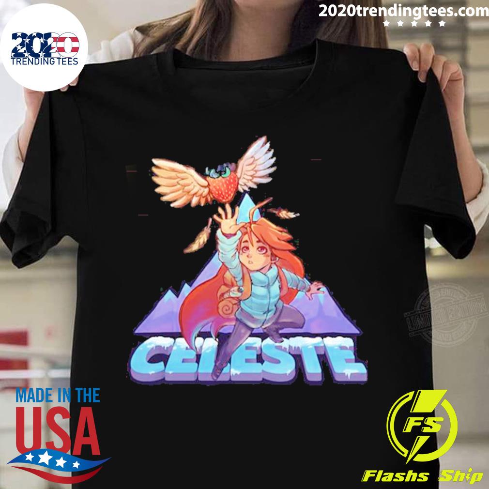 Official madeline Fly Logo Celeste - Adult & Kids T-Shirts, Sweatshirts & Hoodies apparel design preview 1