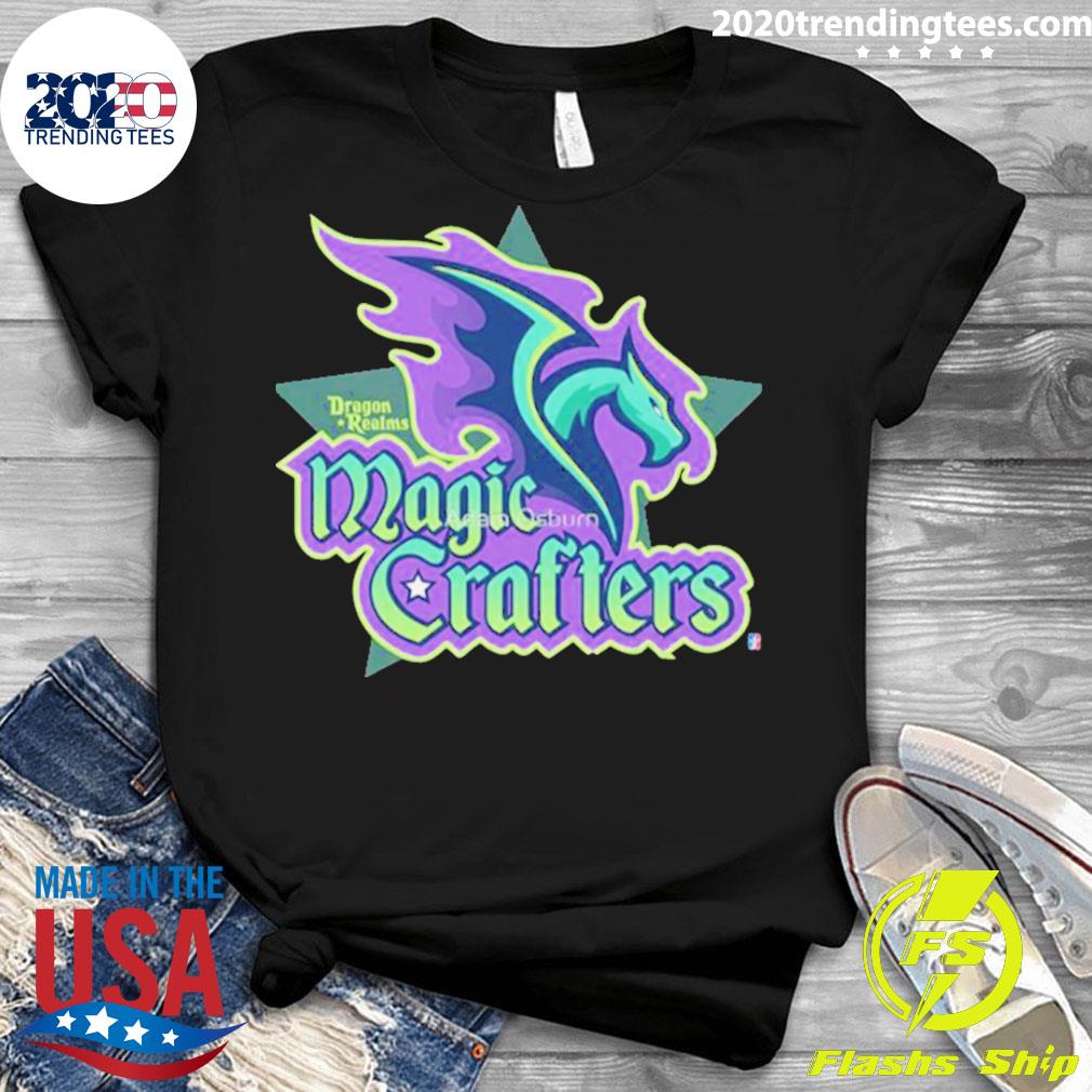 Official magic Crafters Dragon Realms - Adult & Kids T-Shirts, Sweatshirts & Hoodies apparel design preview 3