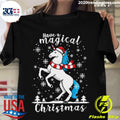 Official magic Unicorn Christmas - Adult & Kids T-Shirts, Sweatshirts & Hoodies apparel design preview 1