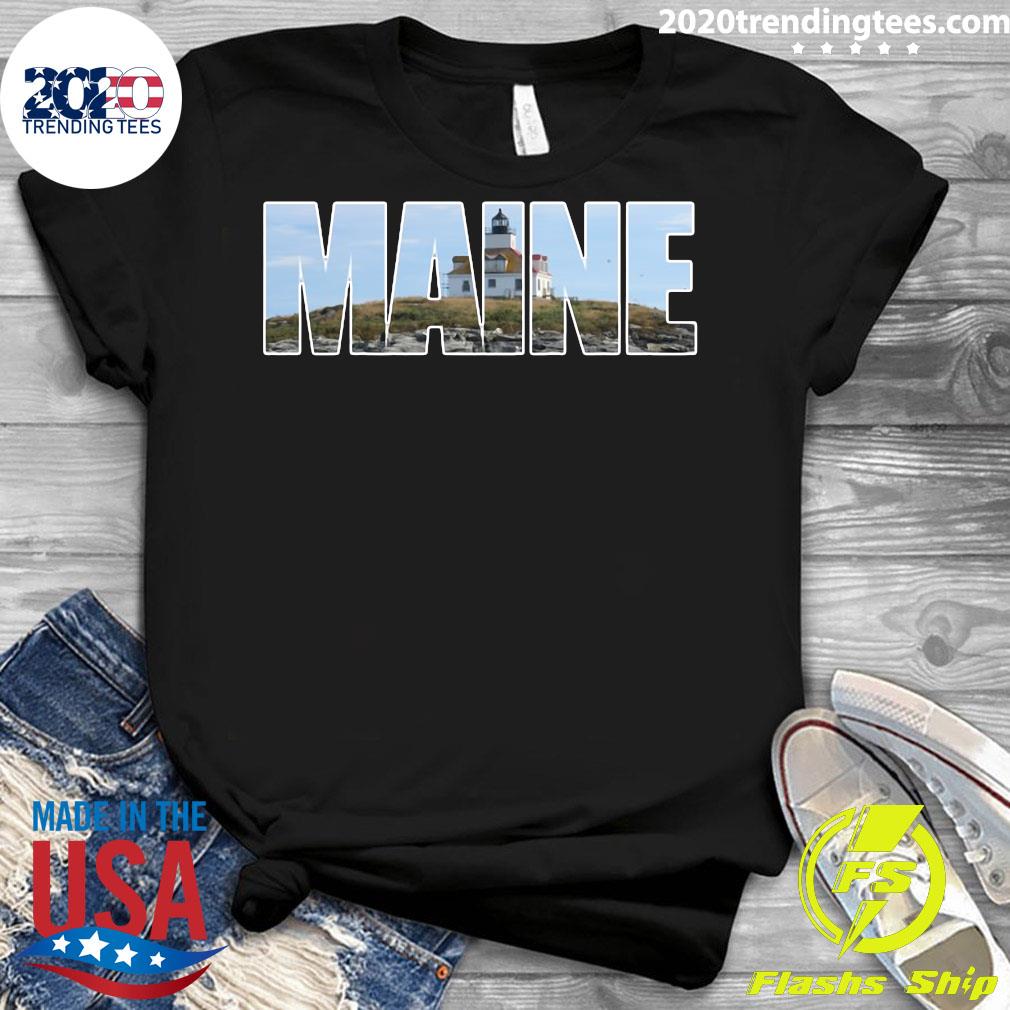 Official Maine Lighthouse Gift Northeast Coast - Adult & Kids T-Shirts, Sweatshirts & Hoodies apparel design preview 3