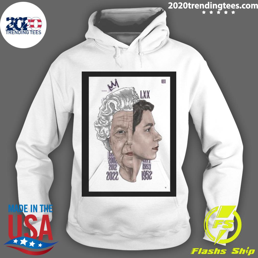 Official majesty The Queen Rip Elizabeth - Adult & Kids T-Shirts, Sweatshirts & Hoodies apparel design preview 2