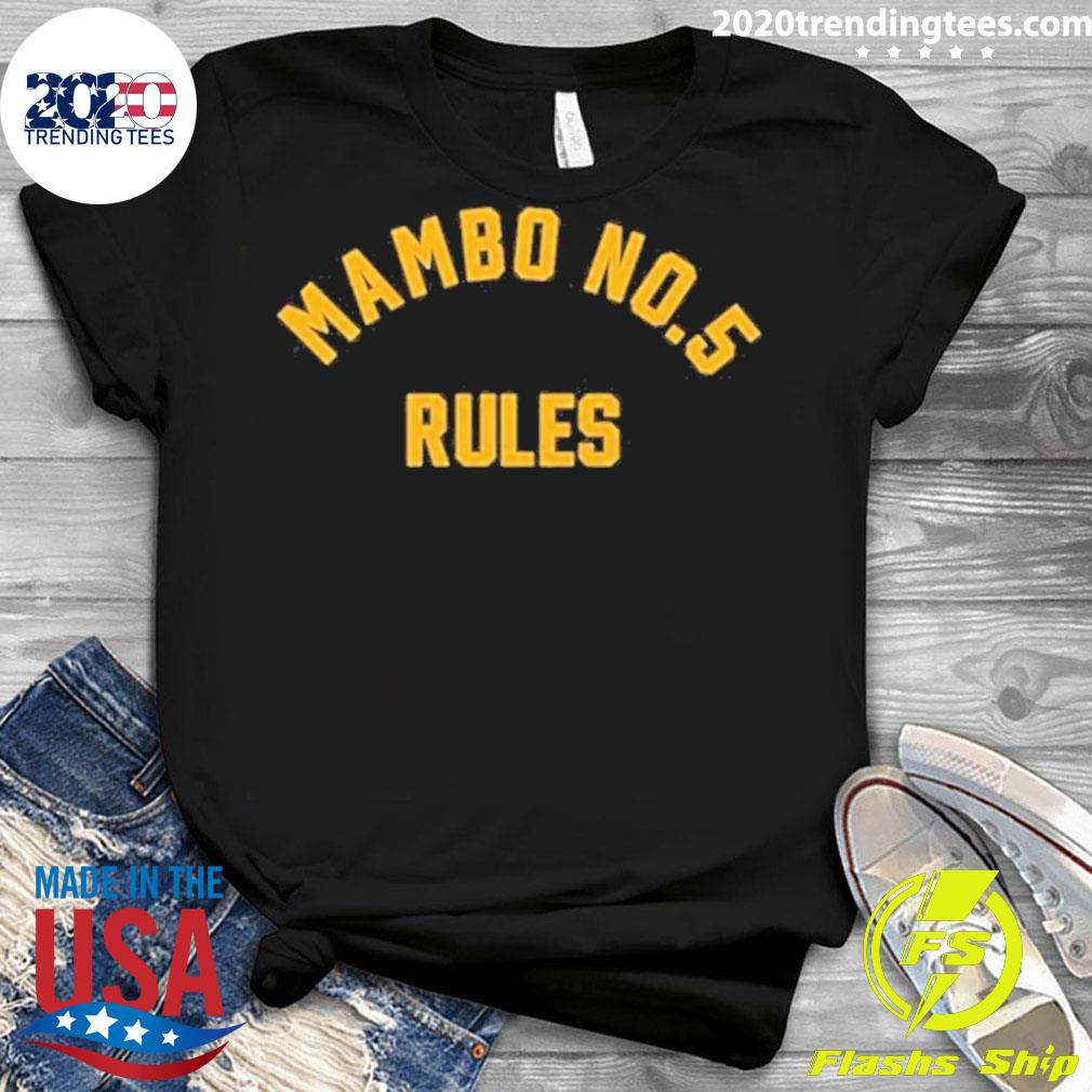 Official mambo No 5 Rules - Adult & Kids T-Shirts, Sweatshirts & Hoodies apparel design preview 3