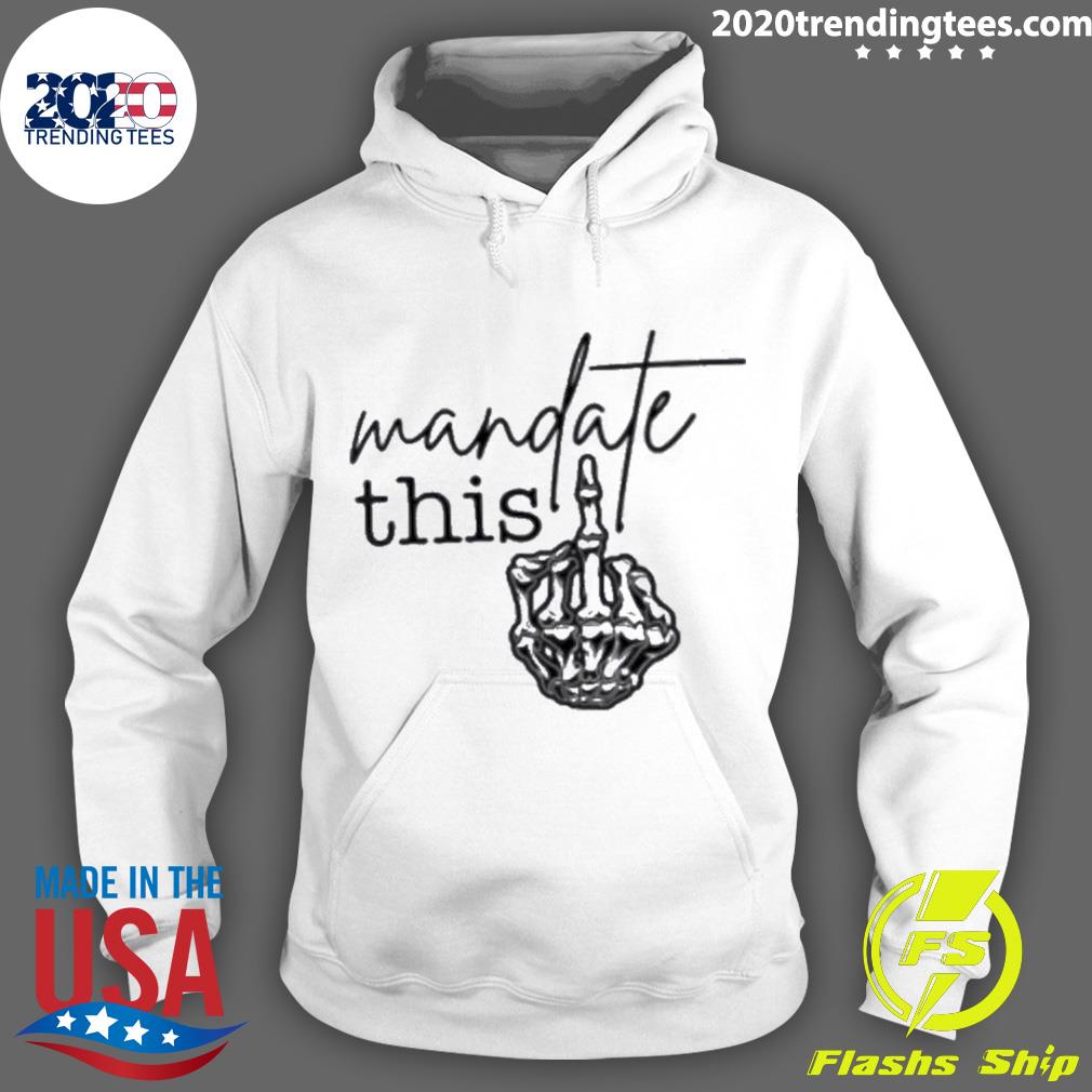 Official mandate This Bird Finger Skeleton - Adult & Kids T-Shirts, Sweatshirts & Hoodies apparel design preview 2