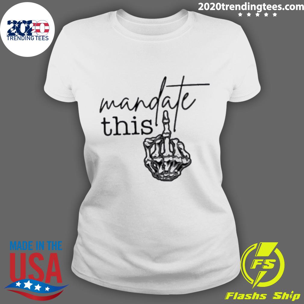 Official mandate This Bird Finger Skeleton - Adult & Kids T-Shirts, Sweatshirts & Hoodies apparel design preview 3