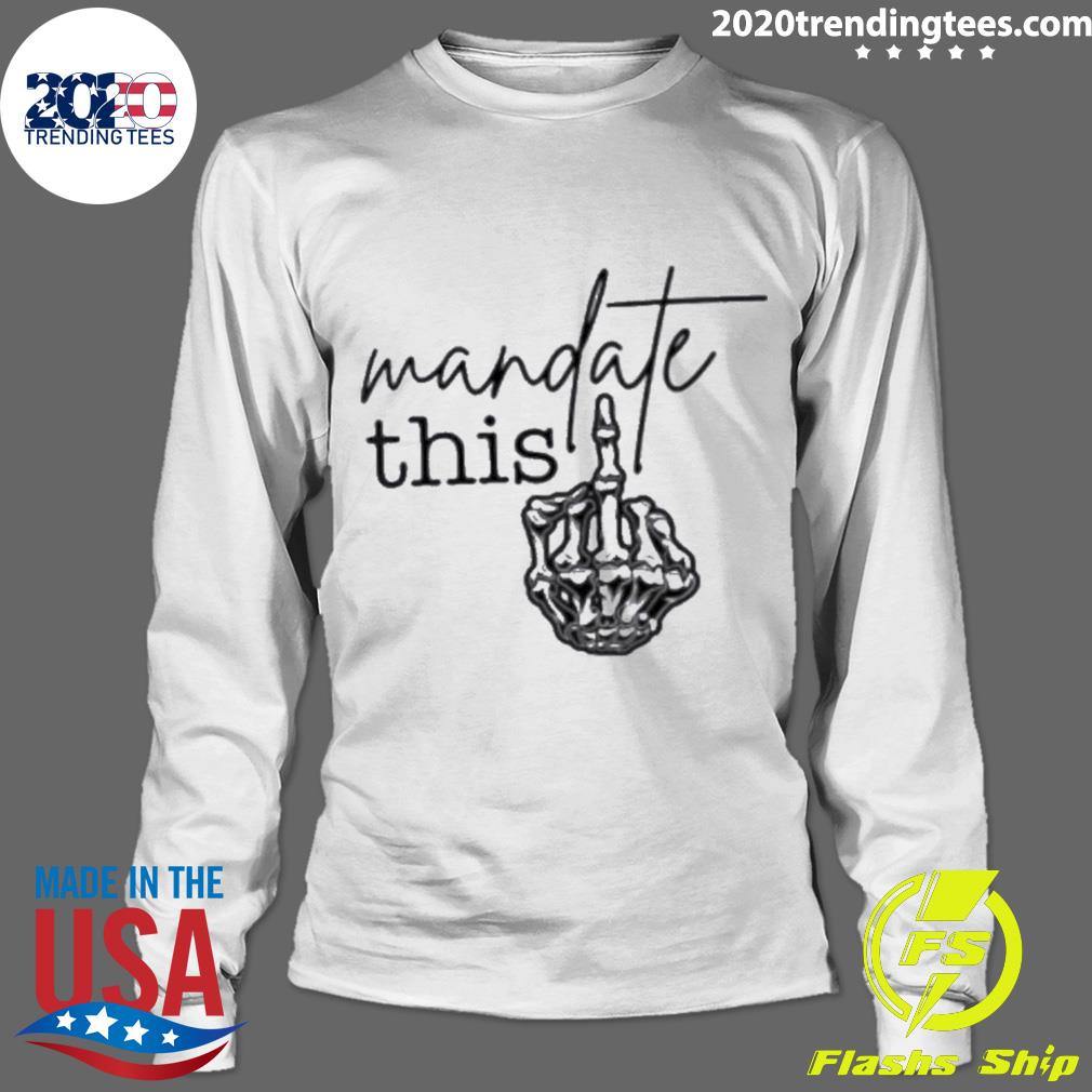 Official mandate This Bird Finger Skeleton - Adult & Kids T-Shirts, Sweatshirts & Hoodies apparel design preview 4
