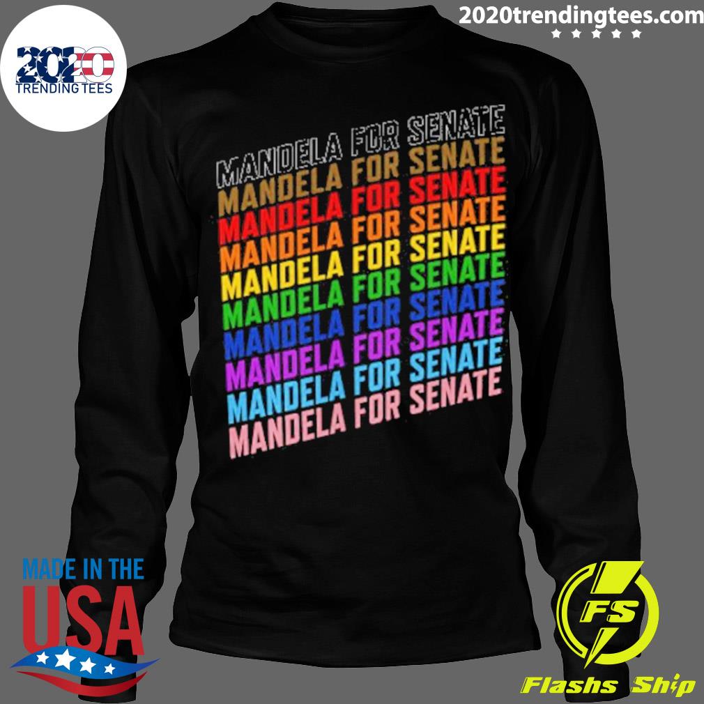 Official mandela For Senate Pride - Adult & Kids T-Shirts, Sweatshirts & Hoodies apparel design preview 4