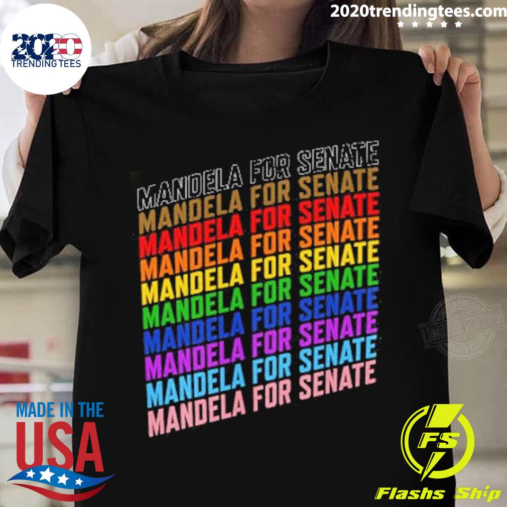 Official mandela For Senate Pride - Adult & Kids T-Shirts, Sweatshirts & Hoodies apparel design preview 1
