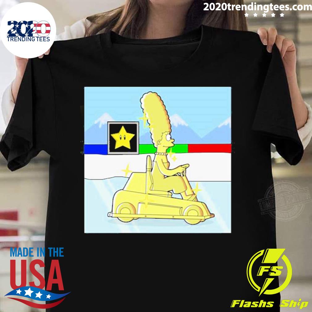 Official marge Simpson Super Mario Game - Adult & Kids T-Shirts, Sweatshirts & Hoodies apparel design preview 1