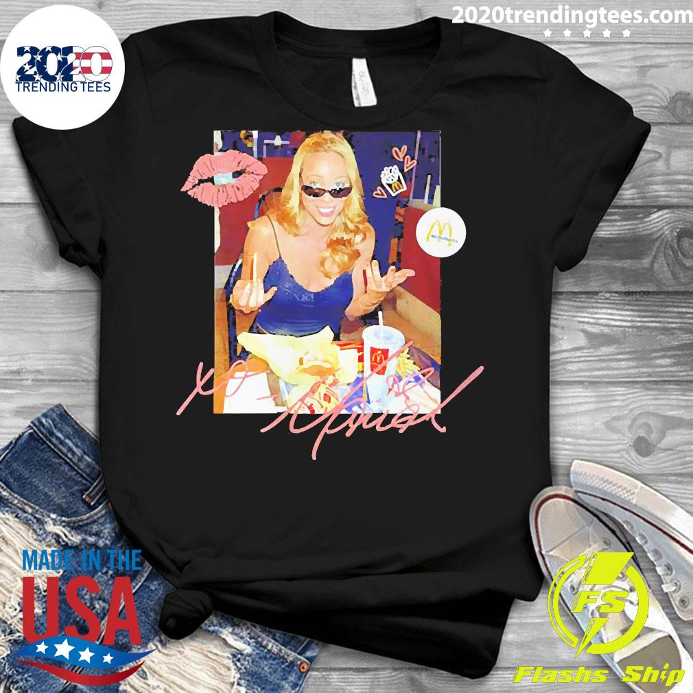 Official Mariah Carey Mcdonalds - Adult & Kids T-Shirts, Sweatshirts & Hoodies apparel design preview 3