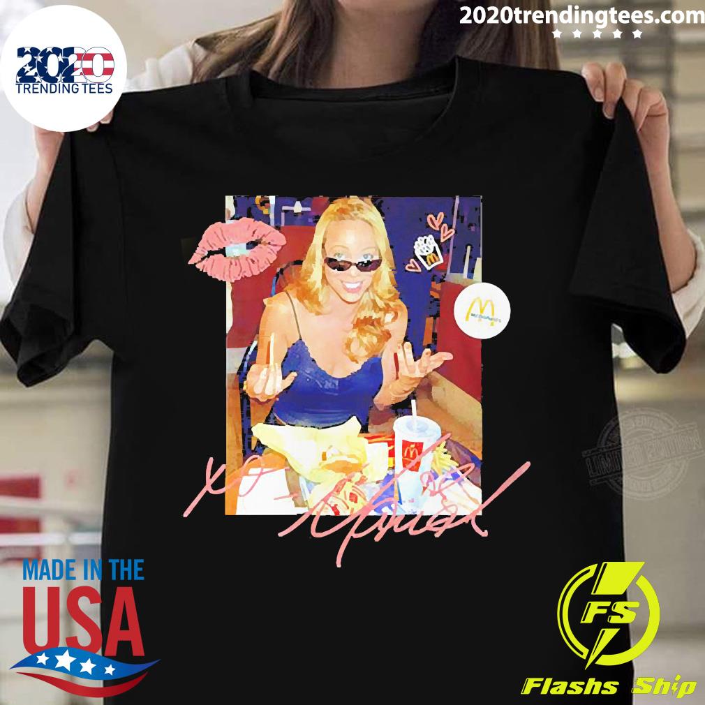 Official Mariah Carey Mcdonalds - Adult & Kids T-Shirts, Sweatshirts & Hoodies apparel design preview 1