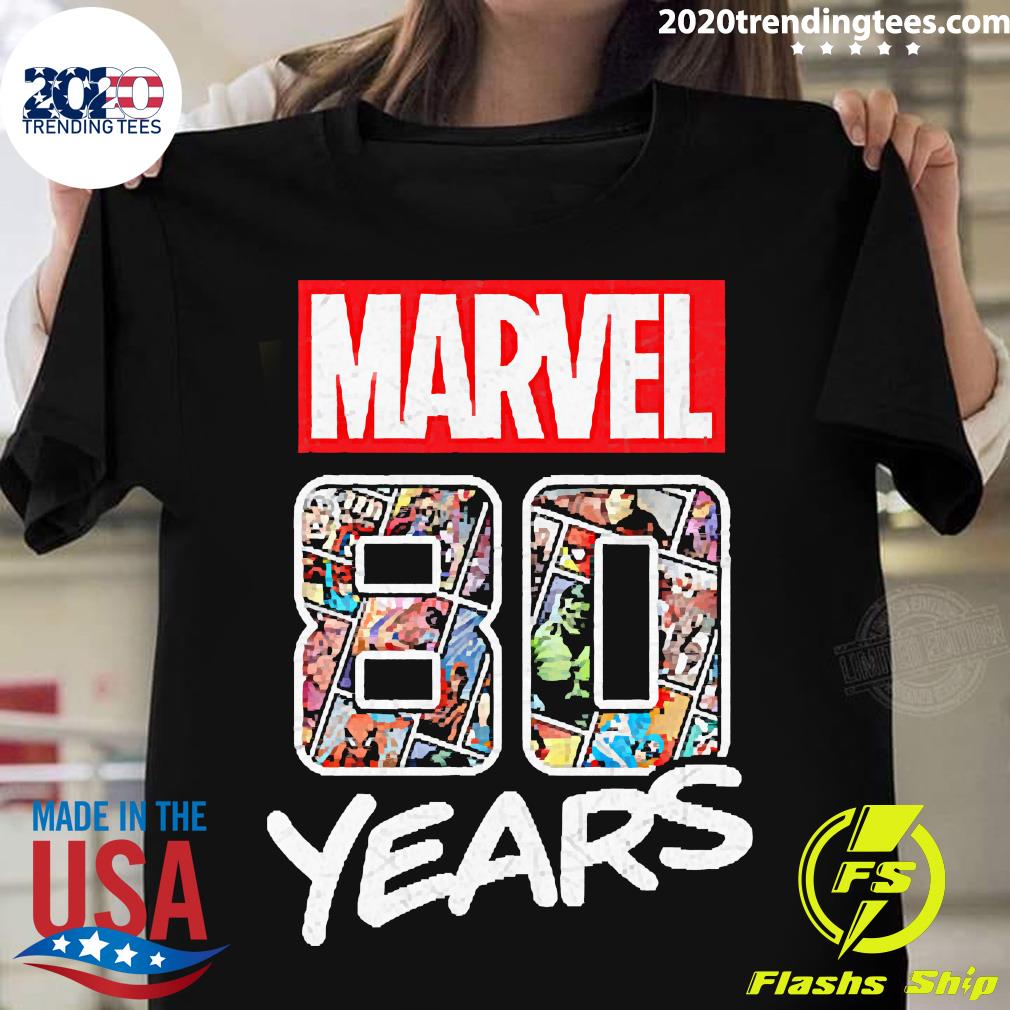 Official marvel 80 Years Comic Events Celebration - Adult & Kids T-Shirts, Sweatshirts & Hoodies apparel design preview 1