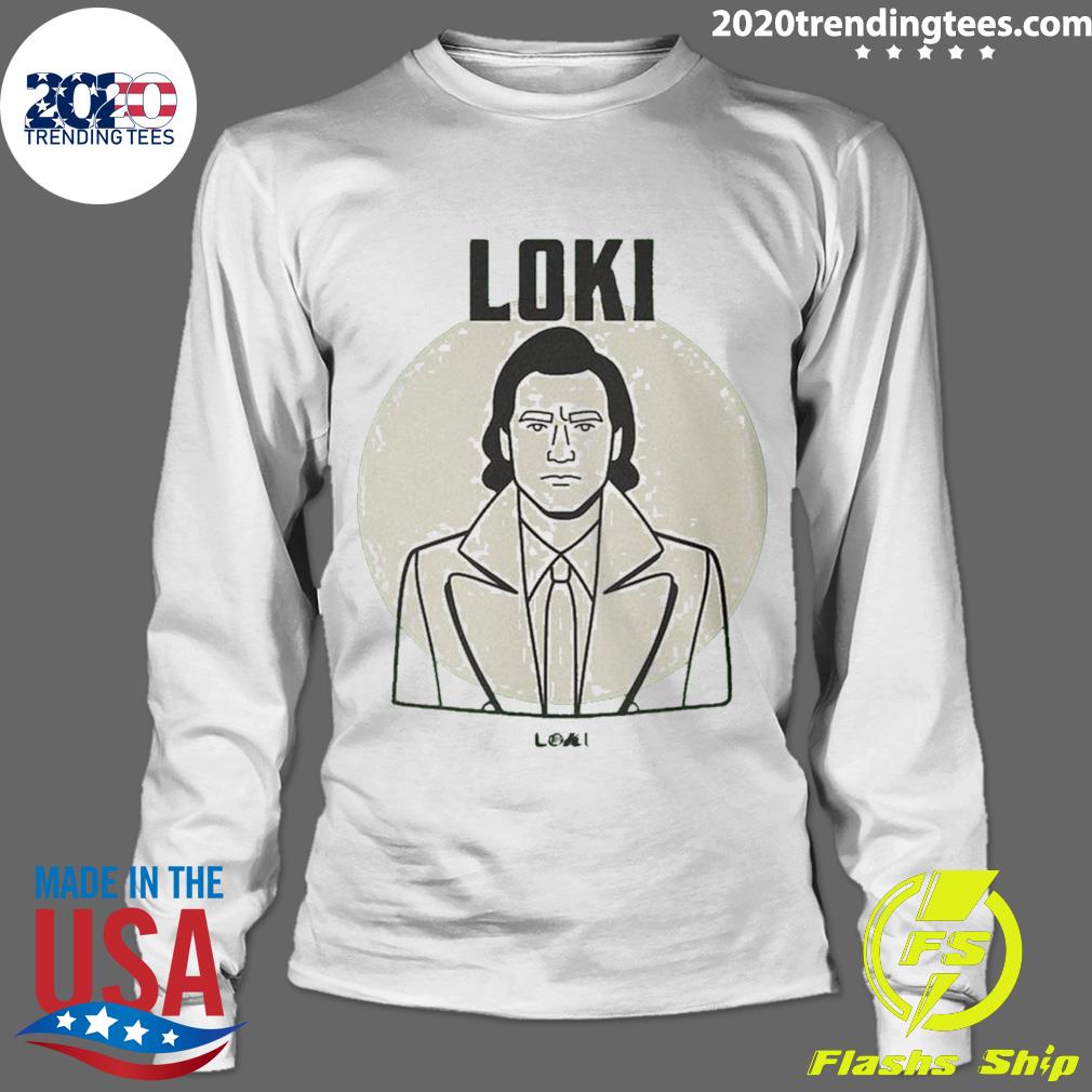 Official marvel Loki Line Drawing Portrait - Adult & Kids T-Shirts, Sweatshirts & Hoodies apparel design preview 4
