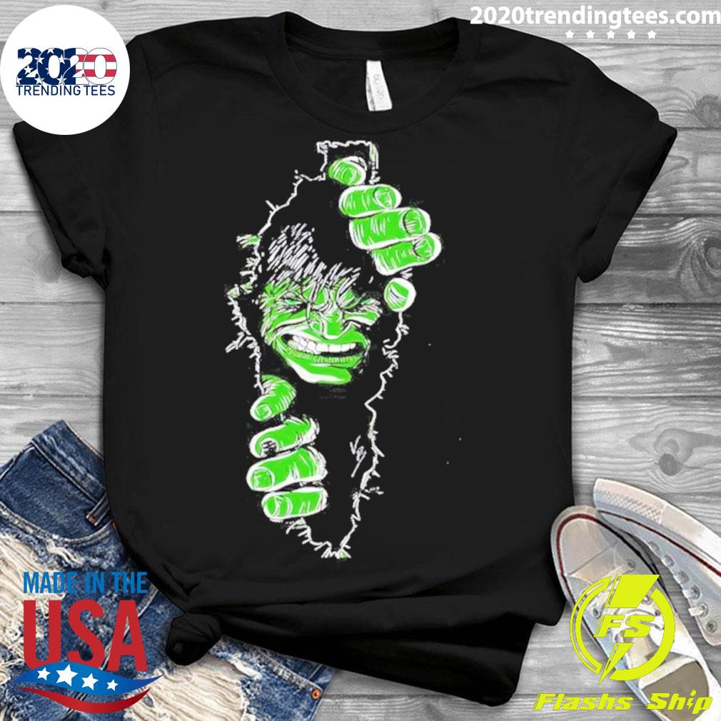 Official marvel The Incredible Hulk Avenger - Adult & Kids T-Shirts, Sweatshirts & Hoodies apparel design preview 3