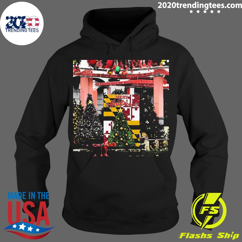 Official maryland Christmas Flag - Adult & Kids T-Shirts, Sweatshirts & Hoodies apparel design preview 2