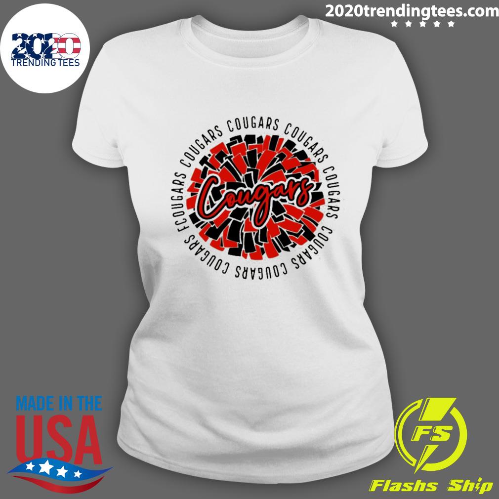 Official mascot pom cougars - Adult & Kids T-Shirts, Sweatshirts & Hoodies apparel design preview 3