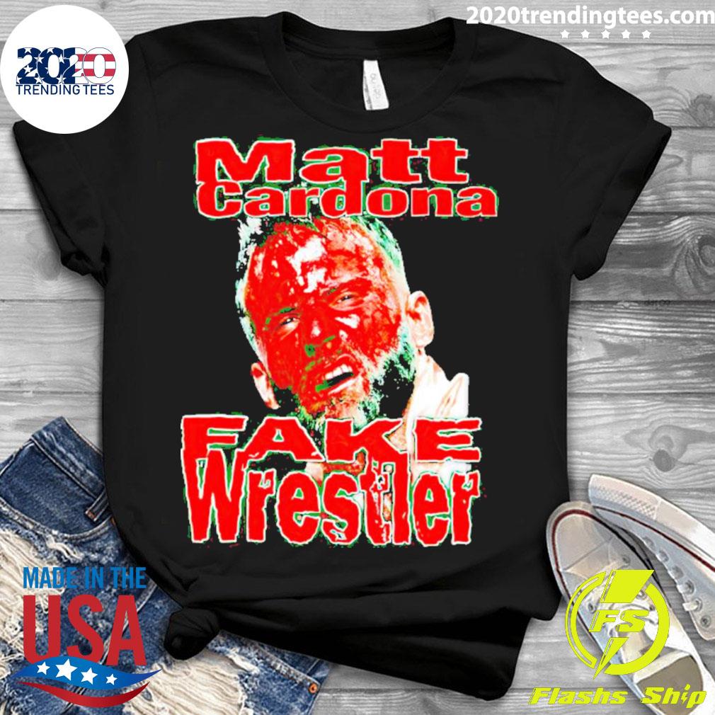 Official matt Cardona Fake Wrestler - Adult & Kids T-Shirts, Sweatshirts & Hoodies apparel design preview 3