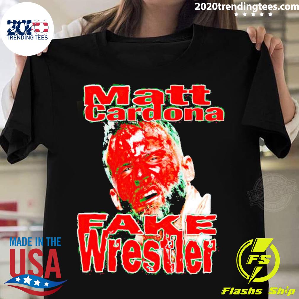 Official matt Cardona Fake Wrestler - Adult & Kids T-Shirts, Sweatshirts & Hoodies apparel design preview 1