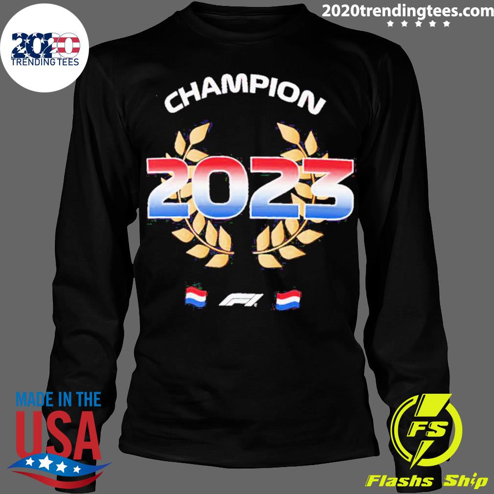 Official max Verstappen 2023 F1 World Drivers' - Adult & Kids T-Shirts, Sweatshirts & Hoodies apparel design preview 4