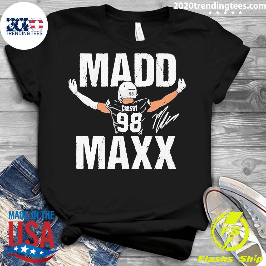 Official Maxx Crosby Madd - Adult & Kids T-Shirts, Sweatshirts & Hoodies apparel design preview 3
