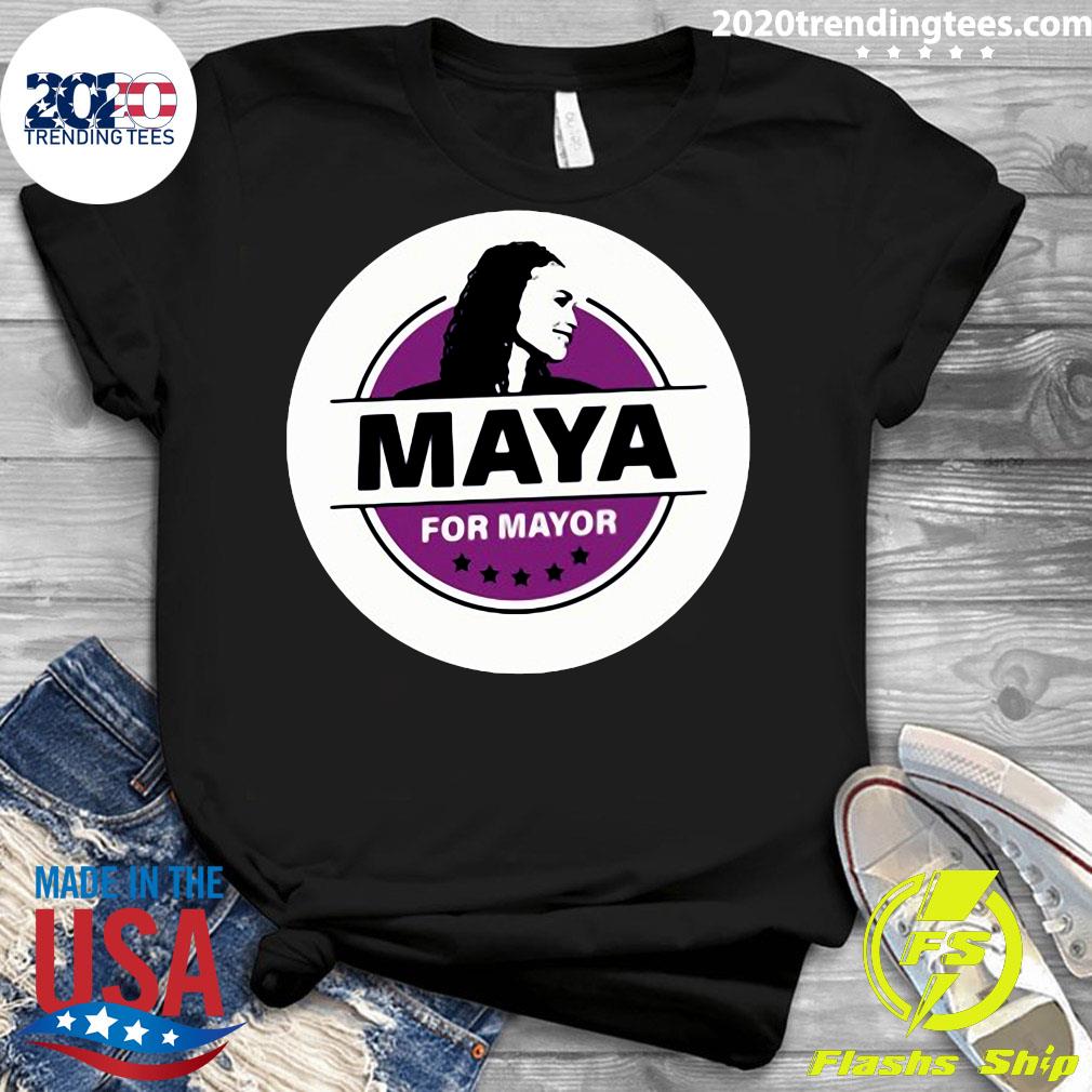 Official Maya For Mayor - Adult & Kids T-Shirts, Sweatshirts & Hoodies apparel design preview 3