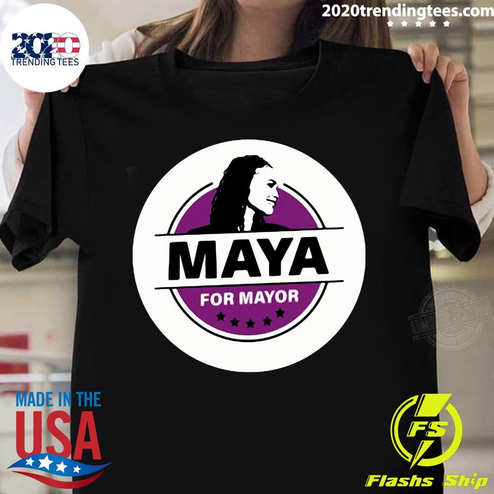 Official Maya For Mayor - Adult & Kids T-Shirts, Sweatshirts & Hoodies apparel design preview 1