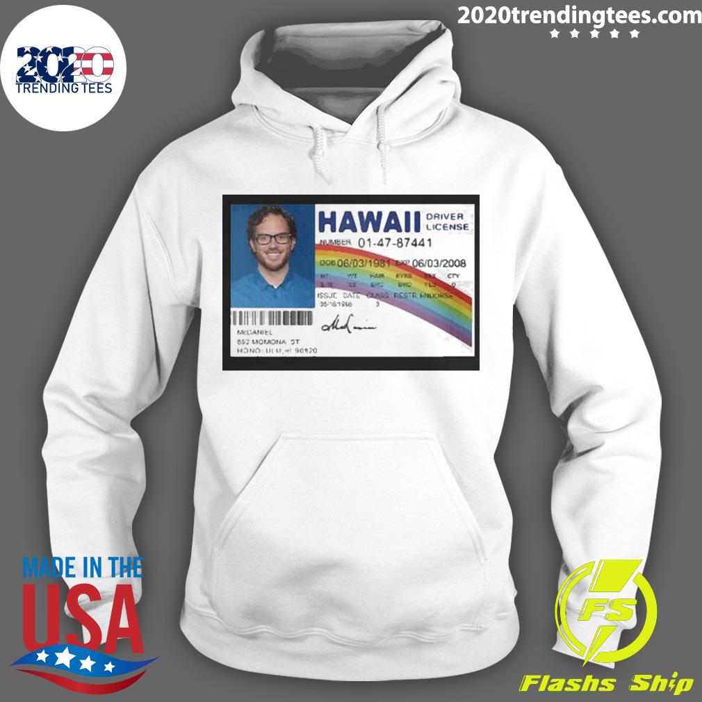 Official Mc Daniel Hawaii Driver License 2022 - Adult & Kids T-Shirts, Sweatshirts & Hoodies apparel design preview 2