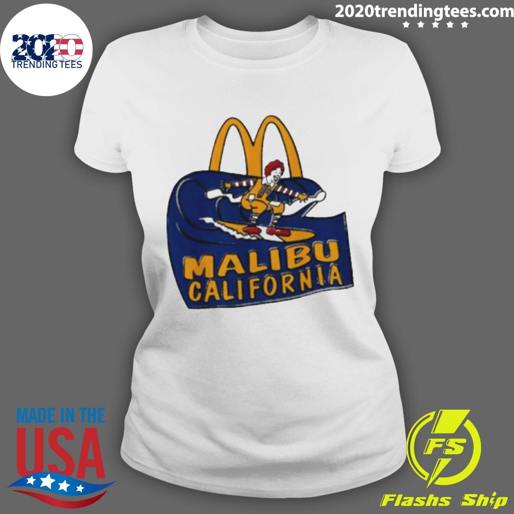 Official mcDonald's Malibu California - Adult & Kids T-Shirts, Sweatshirts & Hoodies apparel design preview 3